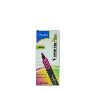 MARCATEXTOS VISION PLUS ROSA CAJA C/12