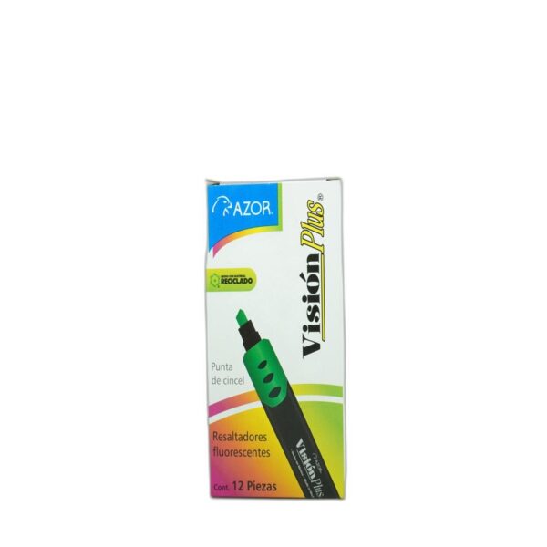 MARCATEXTOS VISION PLUS VERDE CAJA C/12
