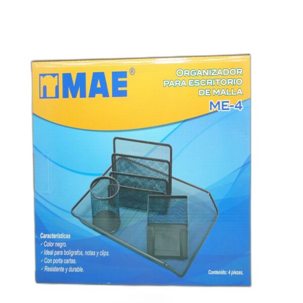 ORGANIZADOR P/ESCRITORIO DE MALLA MAE ME-4
