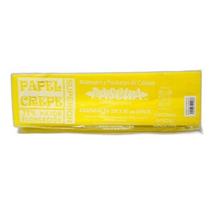 PAPEL CREPE PASCUA AMARILLO CANARIO C/10