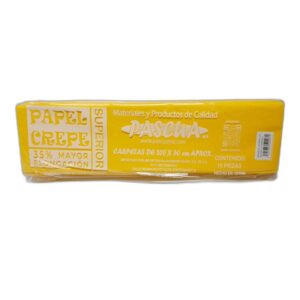 PAPEL CREPE PASCUA AMARILLO MANGO C/10
