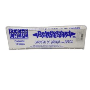 PAPEL CREPE PASCUA BLANCO C/10