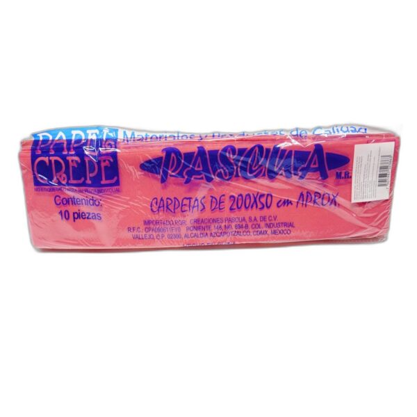 PAPEL CREPE PASCUA CORAL C/10