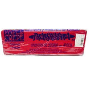 PAPEL CREPE PASCUA ROJO C/10