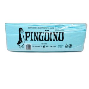 PAPEL CREPE PINGUINO AZUL CIELO C/10