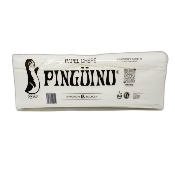 PAPEL CREPE PINGUINO BLANCO C/10