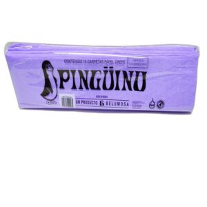 PAPEL CREPE PINGUINO LILA C/10