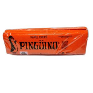 PAPEL CREPE PINGUINO MANDARINA C/10