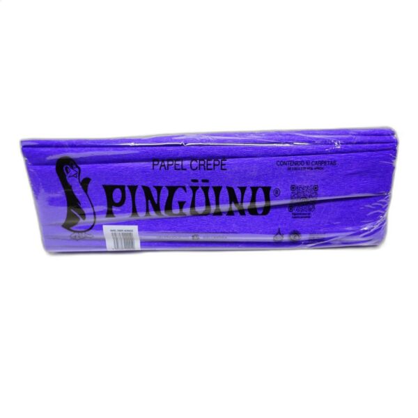 PAPEL CREPE PINGUINO MORADO C/10