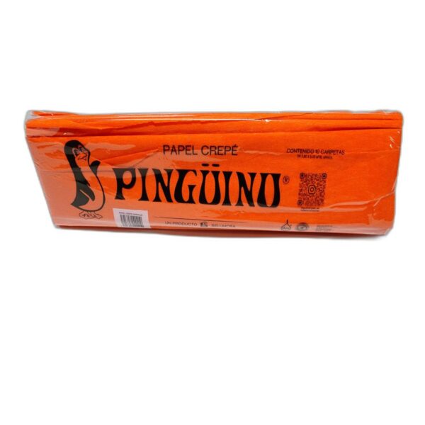 PAPEL CREPE PINGUINO NARANJA C/10