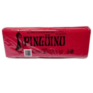 PAPEL CREPE PINGUINO ROJO C/10