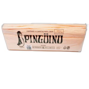 PAPEL CREPE PINGUINO SALMON C/10