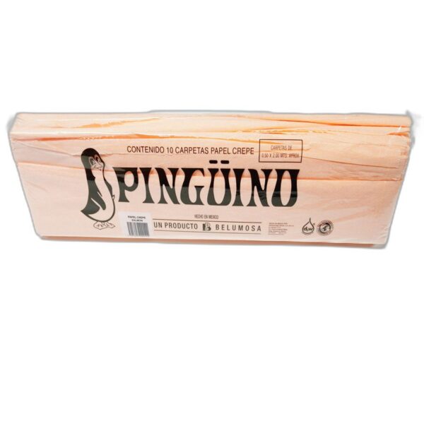 PAPEL CREPE PINGUINO SALMON C/10