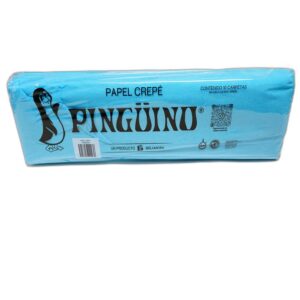 PAPEL CREPE PINGUINO TURQUESA C/10