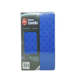 PASTA P/ENGARGOLAR ESTRELLAS T/C AZUL SOLIDO  C/25 JUEGOS GBC