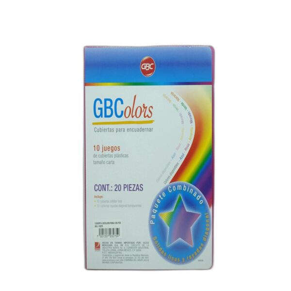 PASTA P/ENGARGOLAR GBCOLORS T/C ROSA C/10  JGOS COMBINADO