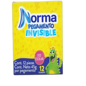 PEGAMENTO LIQUIDO INVISIBLE ESCOLAR 45g C/12  NORMA