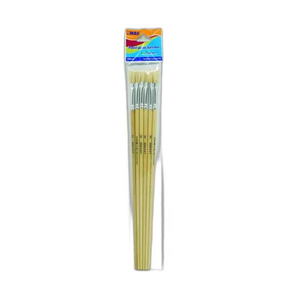 PINCEL PLANO P/OLEO C/6 POP6-08 MAE