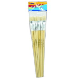 PINCEL PLANO P/OLEO C/6 POP6-20 MAE