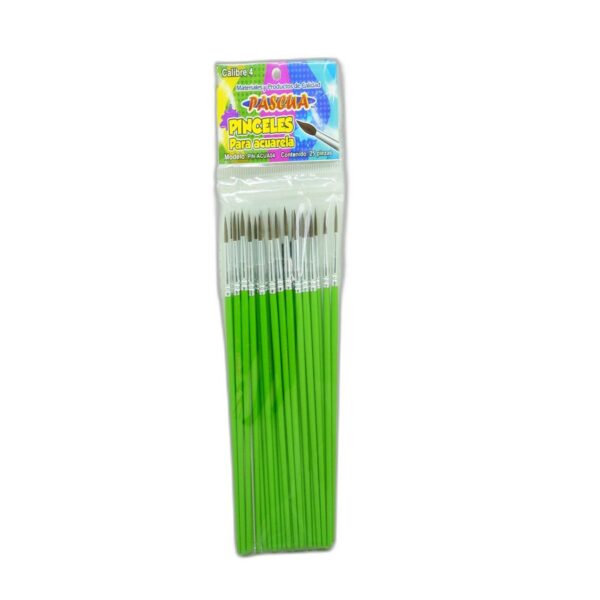 PINCEL P/ACUARELA #4 C/25 PIN-ACUA04 PASCUA