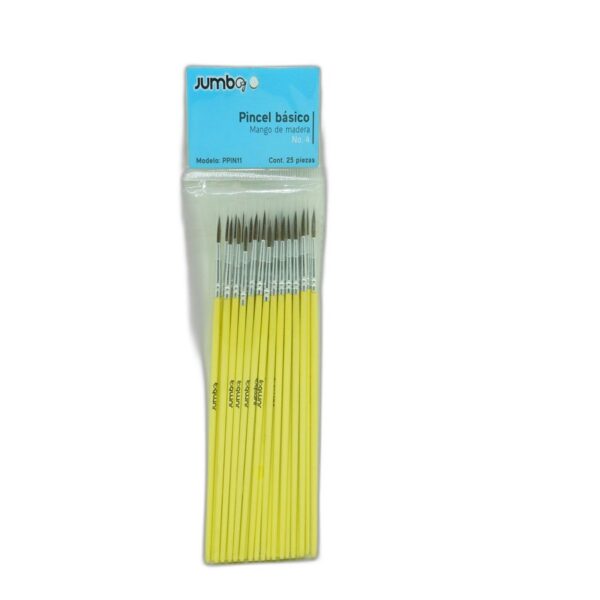 PINCEL P/ACUARELA #4 C/25 PPIN11 JUMBO