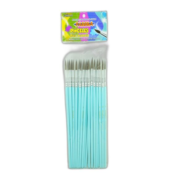PINCEL P/ACUARELA #8 C/25 PIN-ACUA08 PASCUA