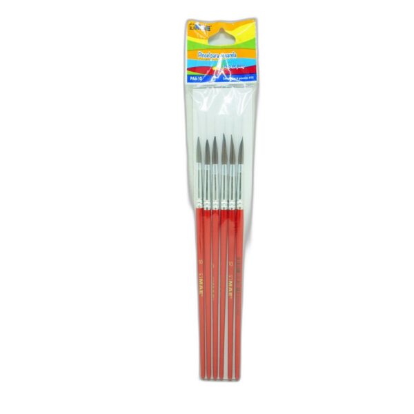 PINCEL P/ACUARELA C/6 PA6-10 MAE