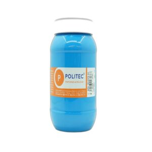 PINTURA ACRILICA ESCOLAR 500 ML POLITEC AZUL  CELESTE 313