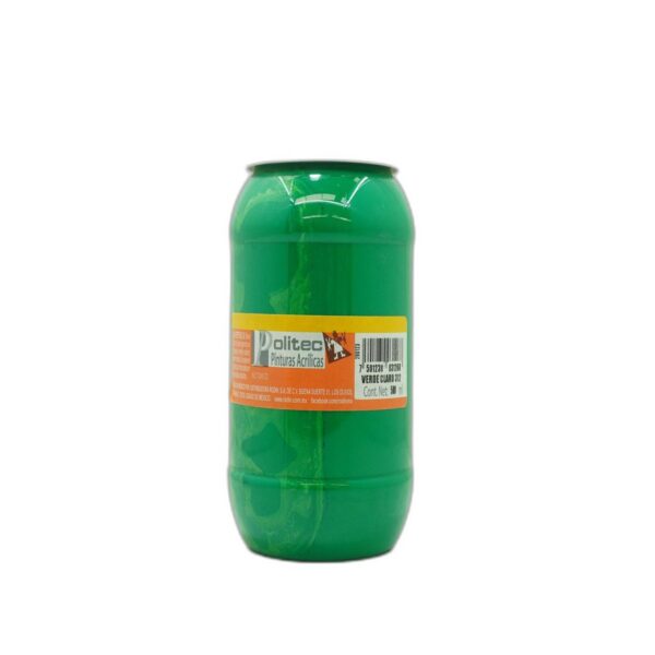 PINTURA ACRILICA ESCOLAR 500 ML POLITEC VERDE  CLARO 312