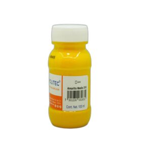 PINTURA ACRILICA POLITEC 100 ML RODIN  AMARILLO MEDIO 318 CAJA C/6