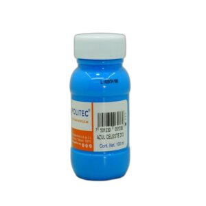 PINTURA ACRILICA POLITEC 100 ML RODIN AZUL  CELESTE 313 CAJA C/6