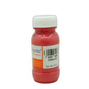 PINTURA ACRILICA POLITEC 100 ML RODIN CORAL  344 CAJA C/6