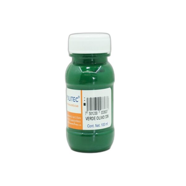 PINTURA ACRILICA POLITEC 100 ML RODIN VERDE  OLIVO 336
