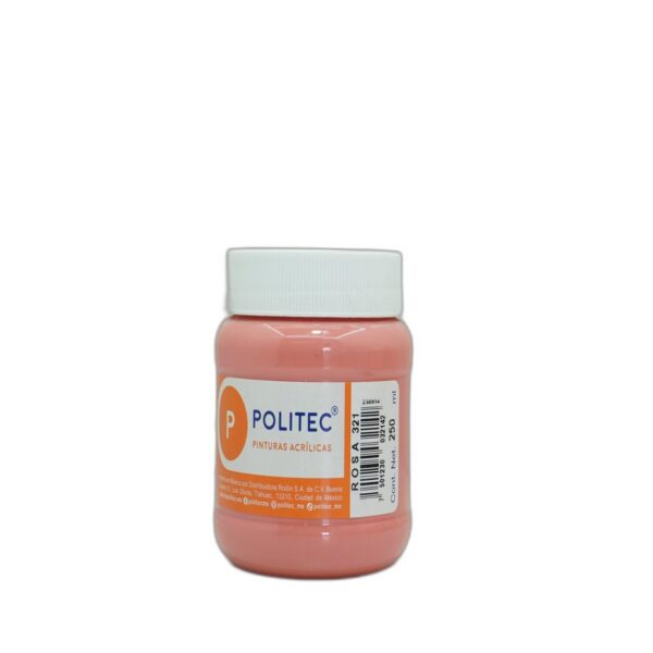 PINTURA ACRILICA POLITEC 250 ML ROSA 321