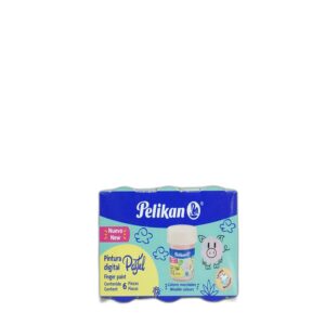 PINTURA DIGITAL PASTEL 25 ML C/6 PIEZAS PELIKAN