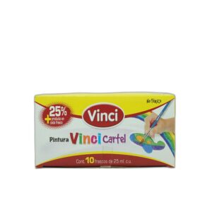PINTURA VINCI CARTEL 25 ML # 52 AMARILLO  OBSCURO CAJA C/10