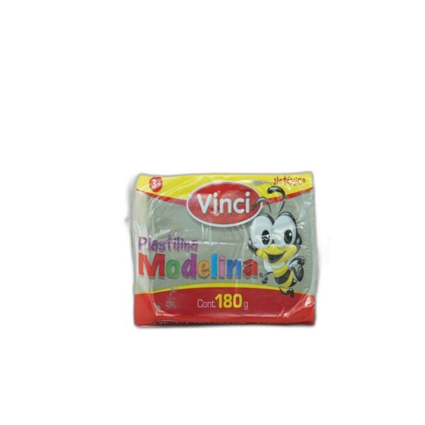PLASTILINA BARRA 1 COLOR MODELINA 180grs. GRIS