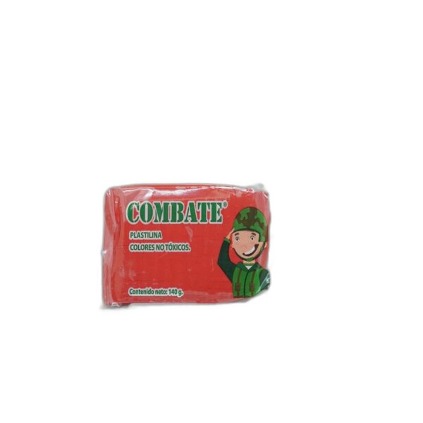 PLASTILINA BARRA COMBATE ROJO