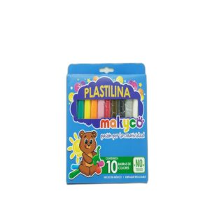 PLASTILINA C/10 BARRITAS MAKYCO