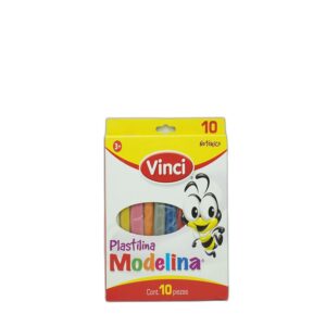 PLASTILINA C/10 BARRITAS MODELINA VINCI PZA
