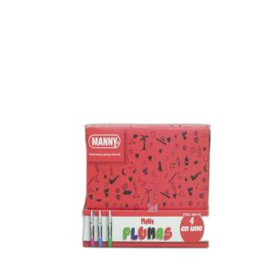 PLUMA 4 COLORES ECONOMICA LARGA M942/M941  MANNY