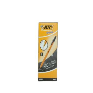 PLUMA BIC PRECISION P/FINO 0.8 NEGRO C/12 PZA