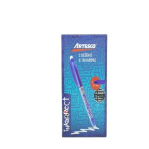 PLUMA BORRABLE ARTESCO AZUL C/12
