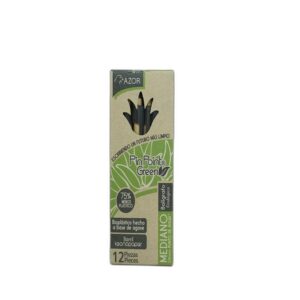 PLUMA PIN POINT GREEN P/M 1.0 NEGRO AZOR C/12