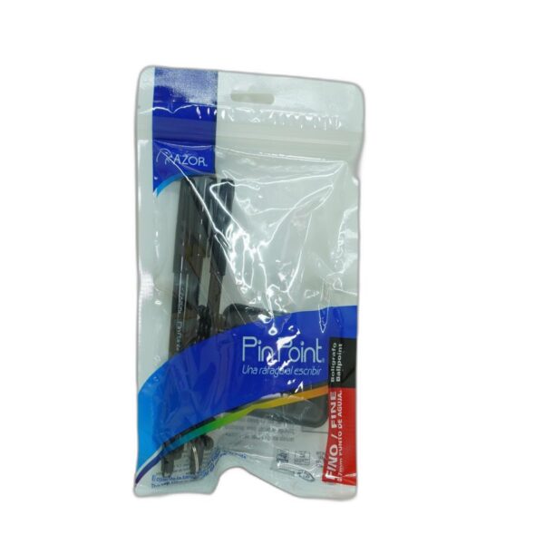 PLUMA PIN POINT P/F NEGRO C/5 AZOR C/CORDON