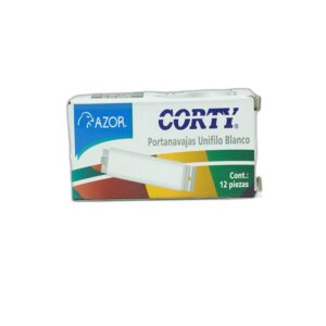 PORTANAVAJA 1 FILO  CORTY C/12 PIEZAS
