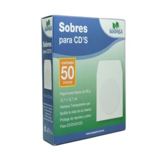 SOBRE P/CD BLANCO HA0126 PAQ C/50