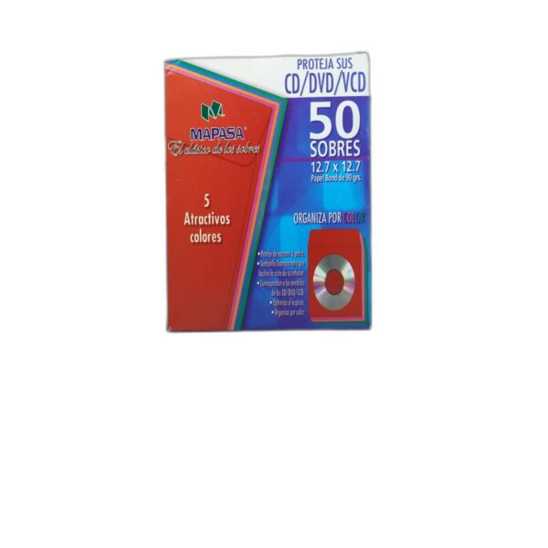 SOBRE P/CD COLOR HA0147 CAJA C/50