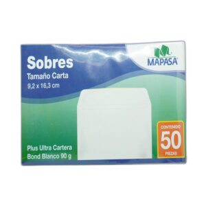 SOBRE T/O BLANCO C/VENTANA PAQ C/50 HA0173