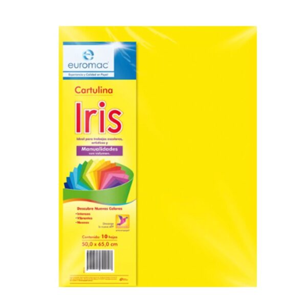 CARTULINA IRIS AMARILLO/ORO C/10